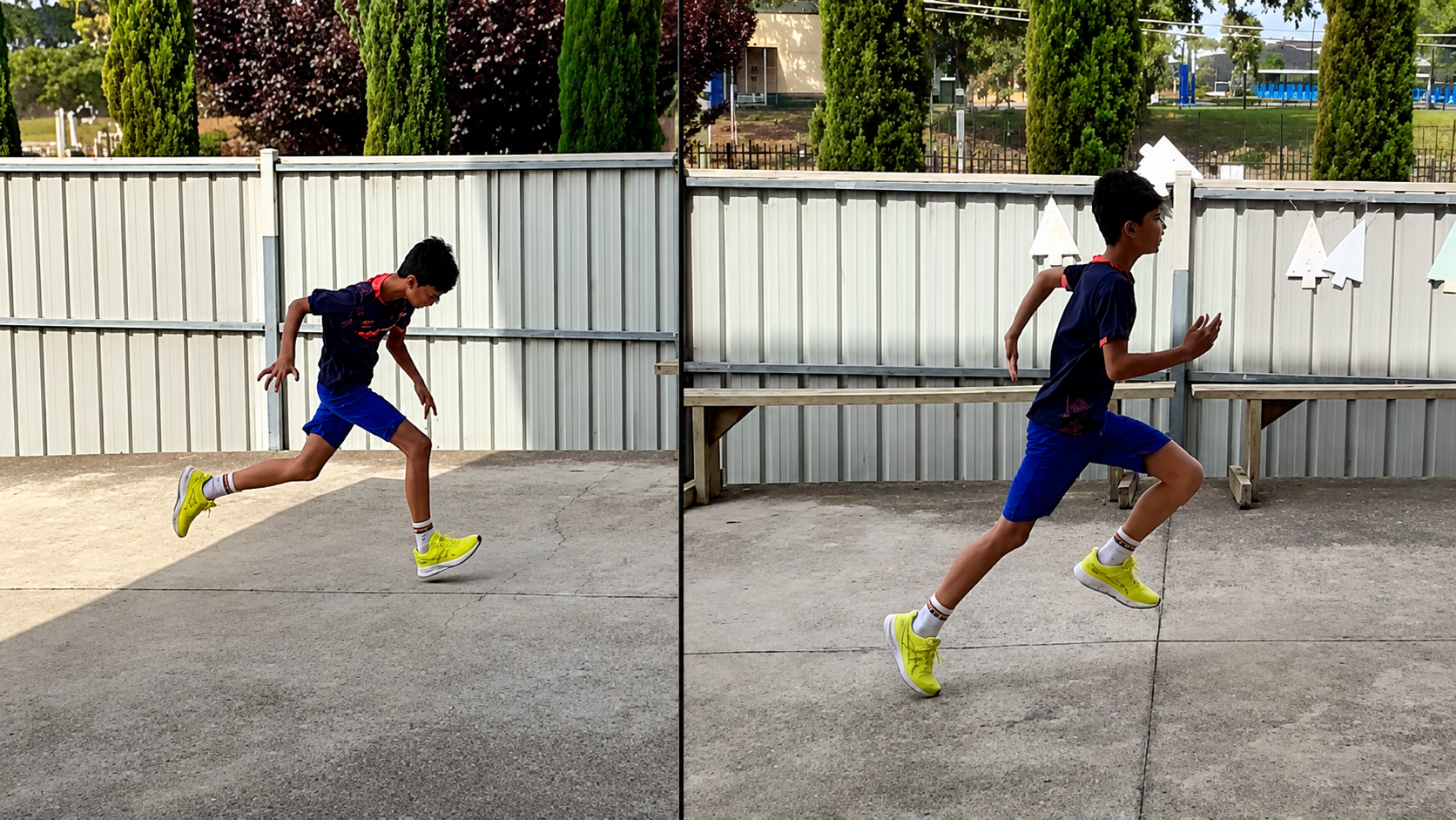 child doing running drill natural born running online coaching program
